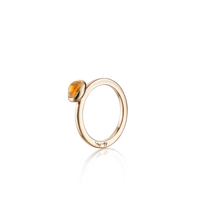 EFVA ATTLING Love Bead Ring - Citrine