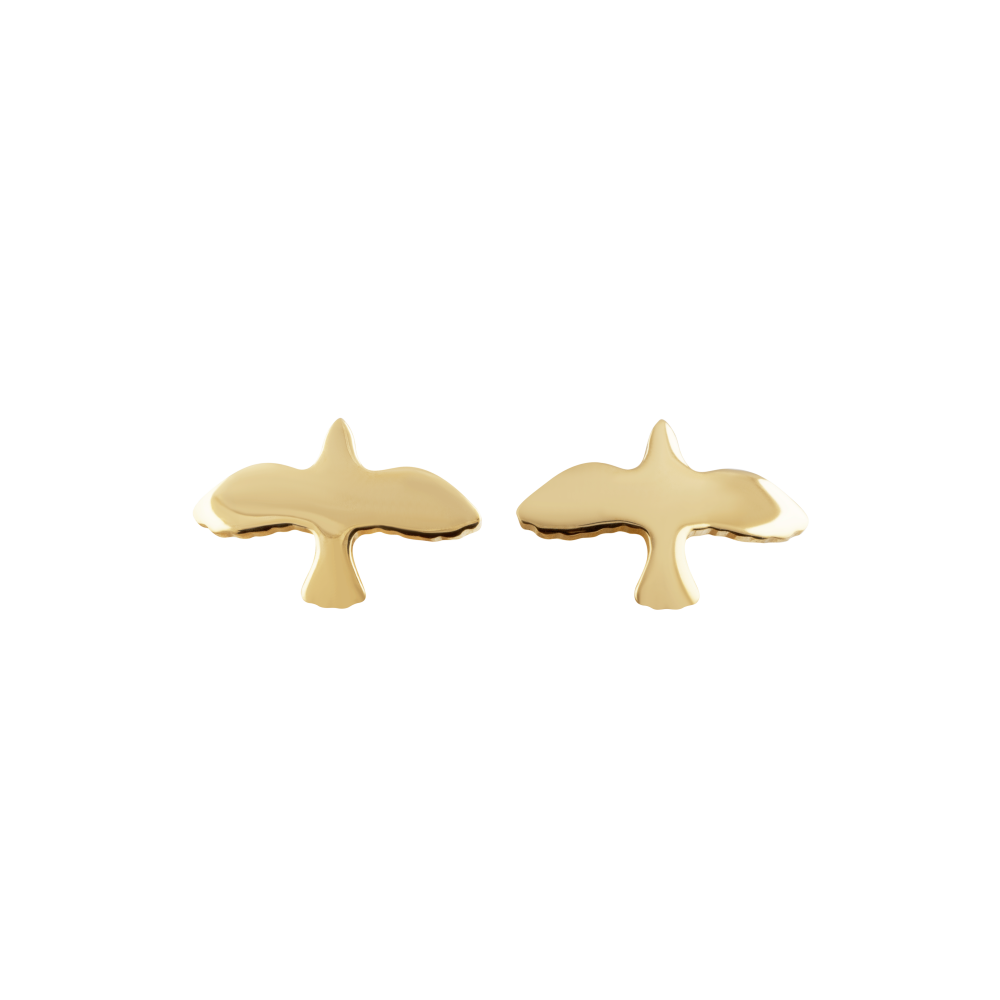 Dove Pin earrings gold