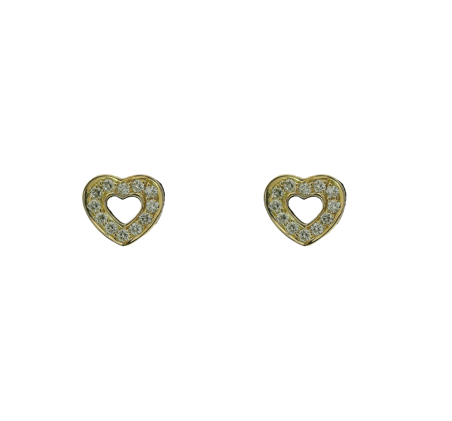 STJÄRNRINGEN Kärleksgåvan Hjärta 0,14 ct Örhängen