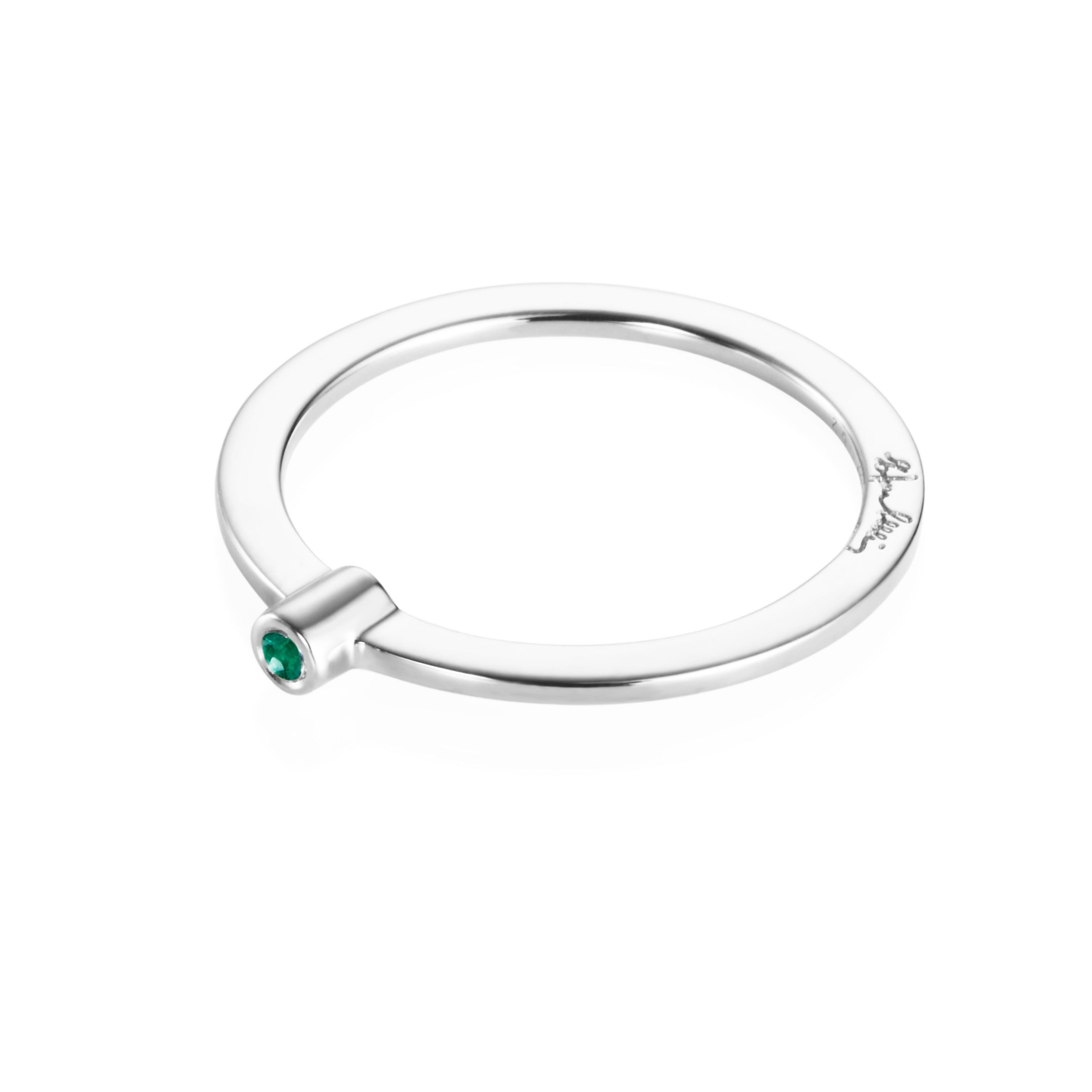 EFVA ATTLING Micro Blink Ring - Green Emerald - Bild 3