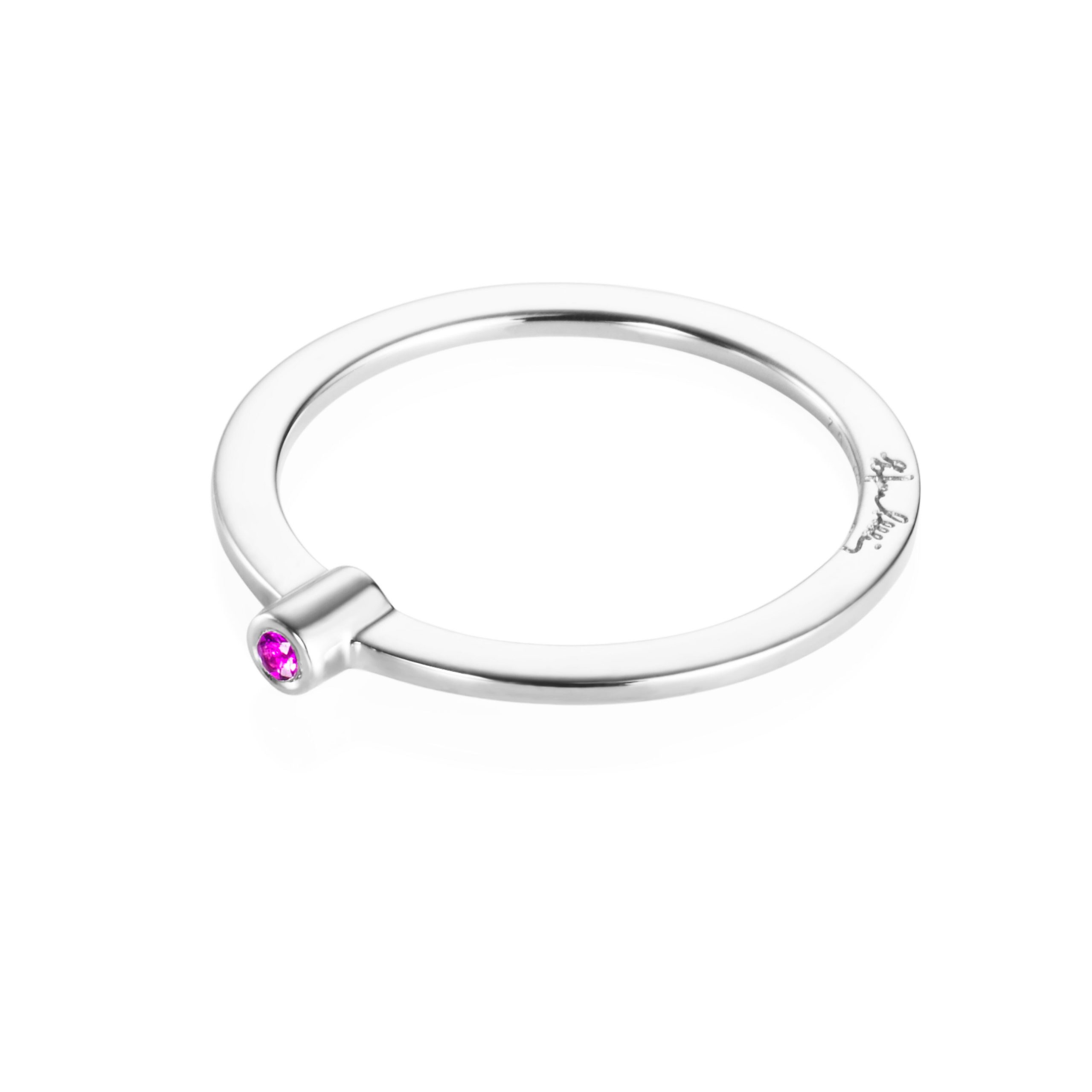 EFVA ATTLING Micro blink ring - pink sapphire - Bild 3