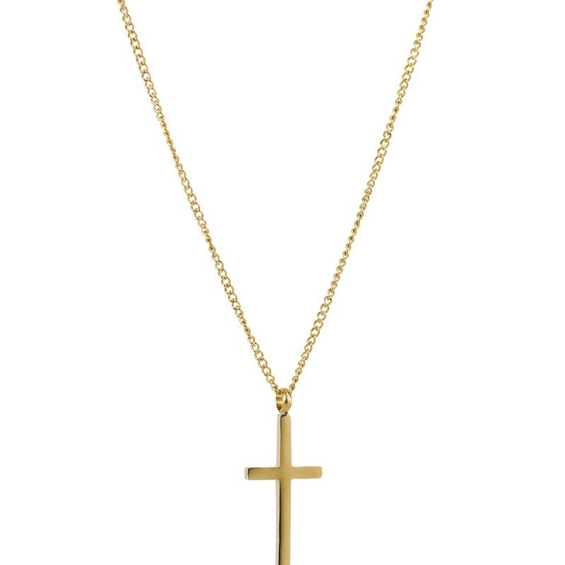 AROCK Halsband Cross Guld
