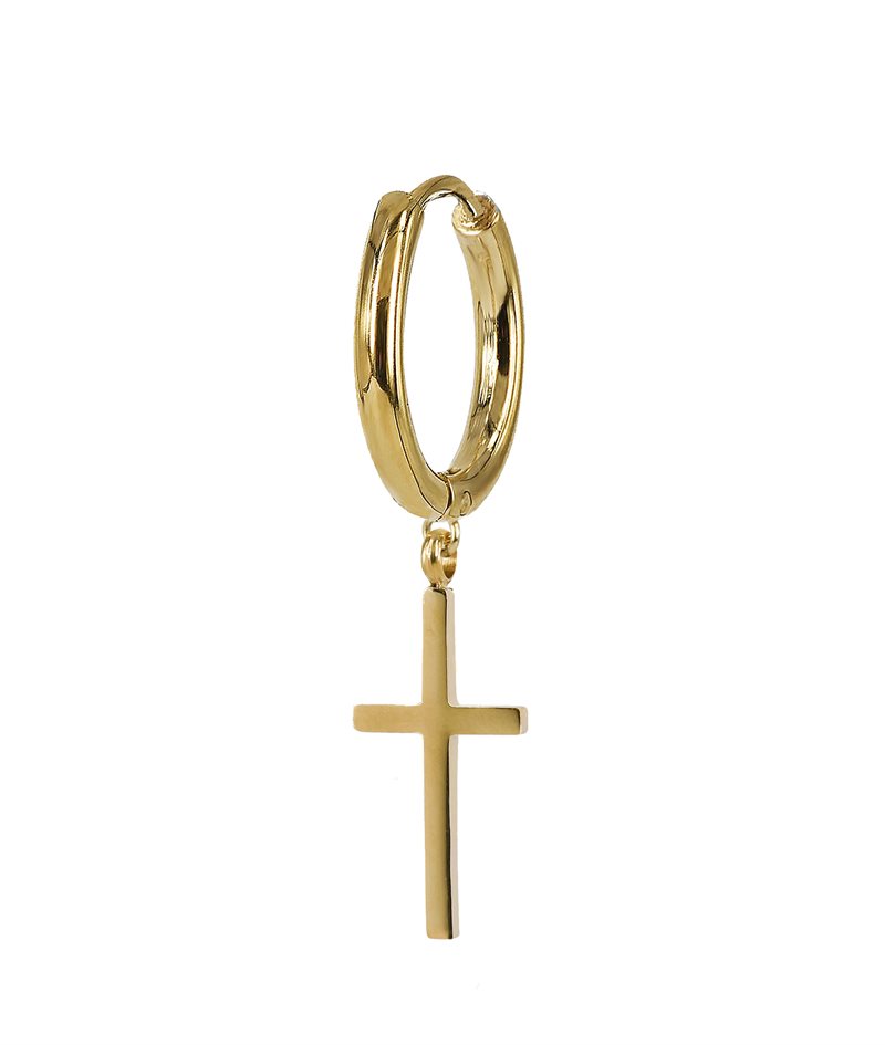 CROSSEarringGoldWEBBOK