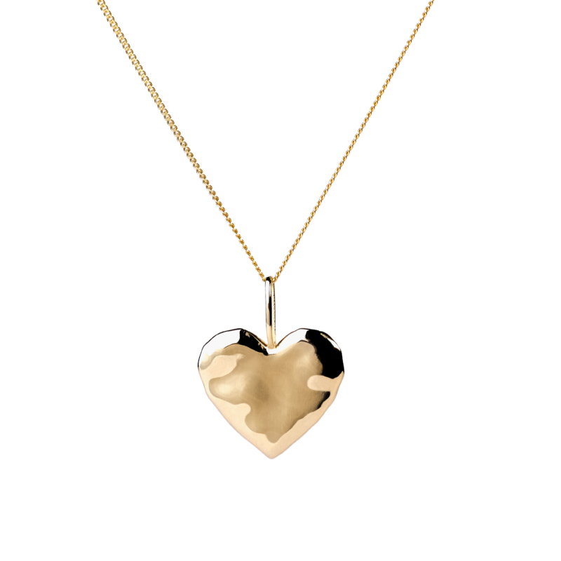 Emma Israelsson Organic Heart Necklace Gold