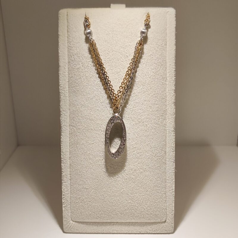 Chiampesan Halsband Vitguld/Rödguld