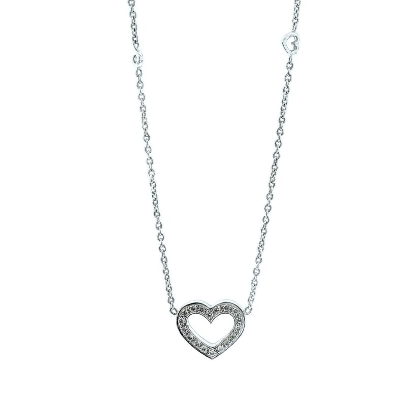 OLE LYNGGAARD COPENHAGEN Halsband "Heart" Vitguld