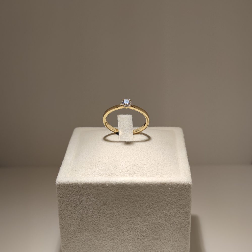 Engelbert Solitärring 4 klor (0,25ct)