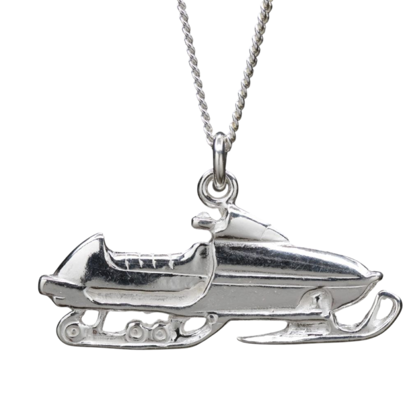 Jokkmokks Tenn Snöskoter Halsband Silver
