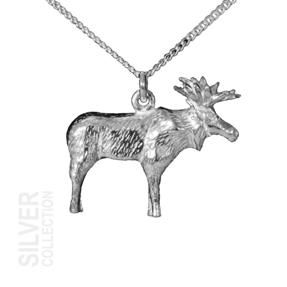 Jokkmokks Tenn Älg Halsband Silver
