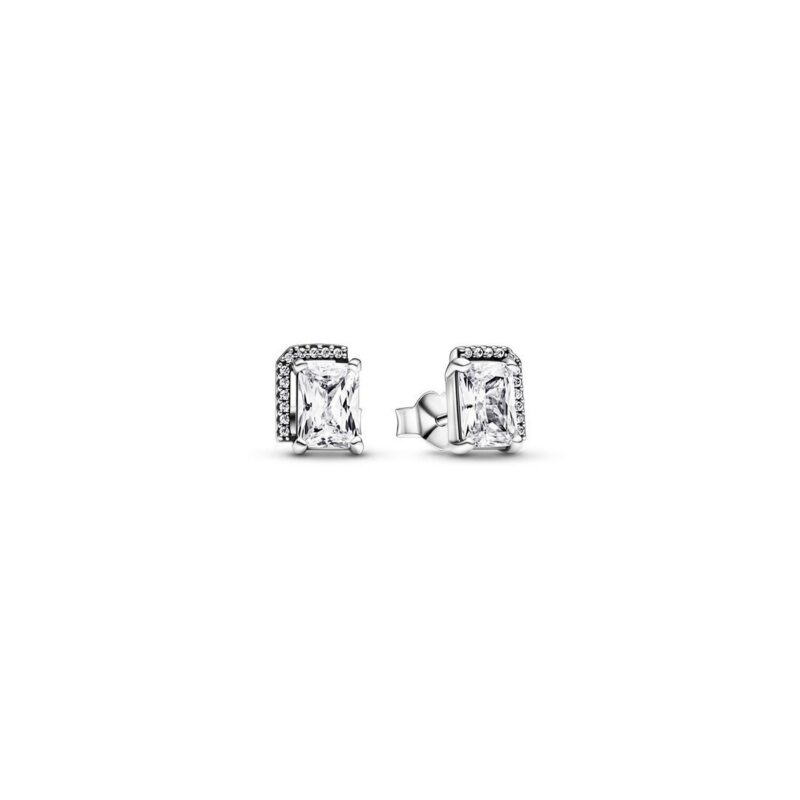 Pandora Örhängen "Rectangular Sparkling Halo"