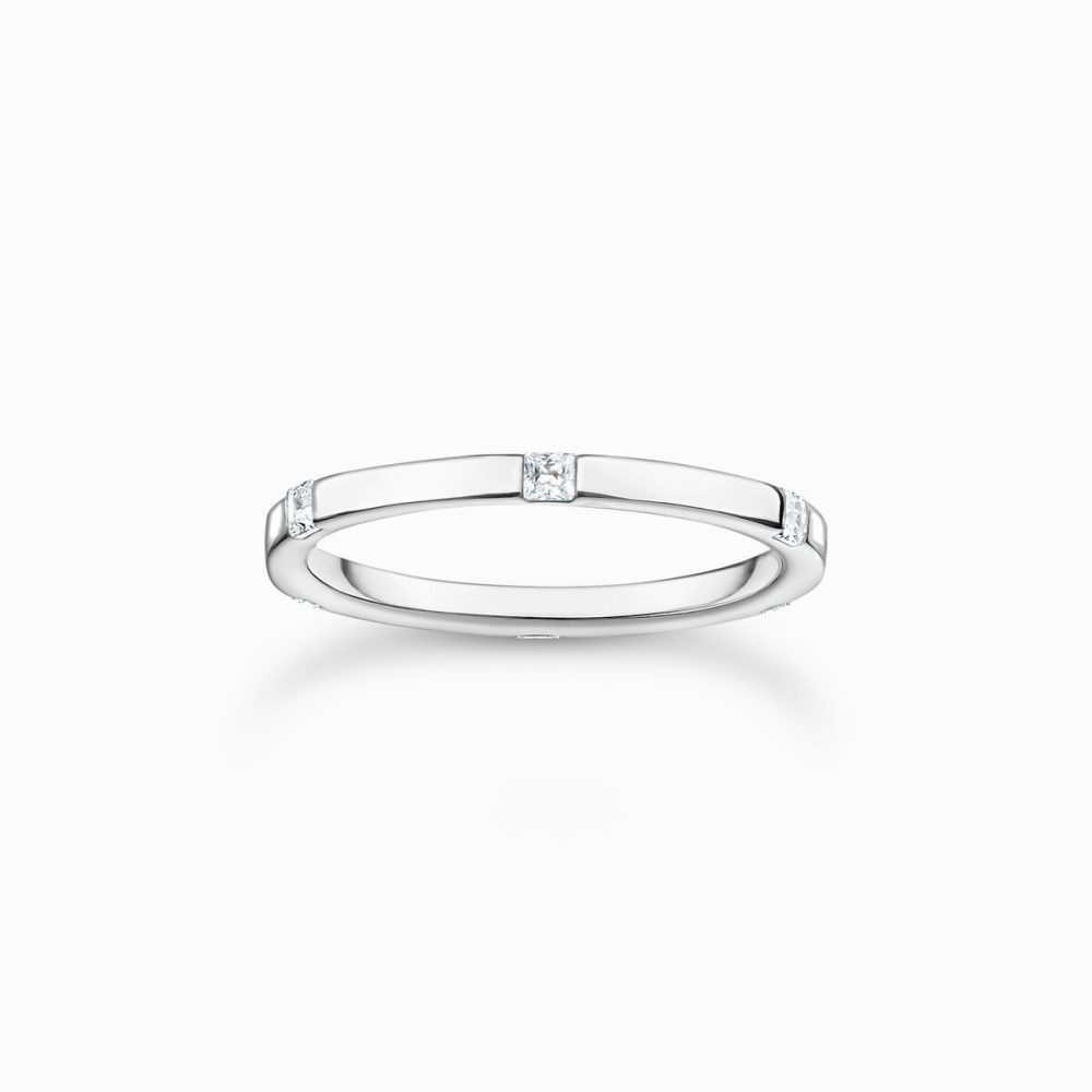 Thomas Sabo Ring Silver Sex Stenar