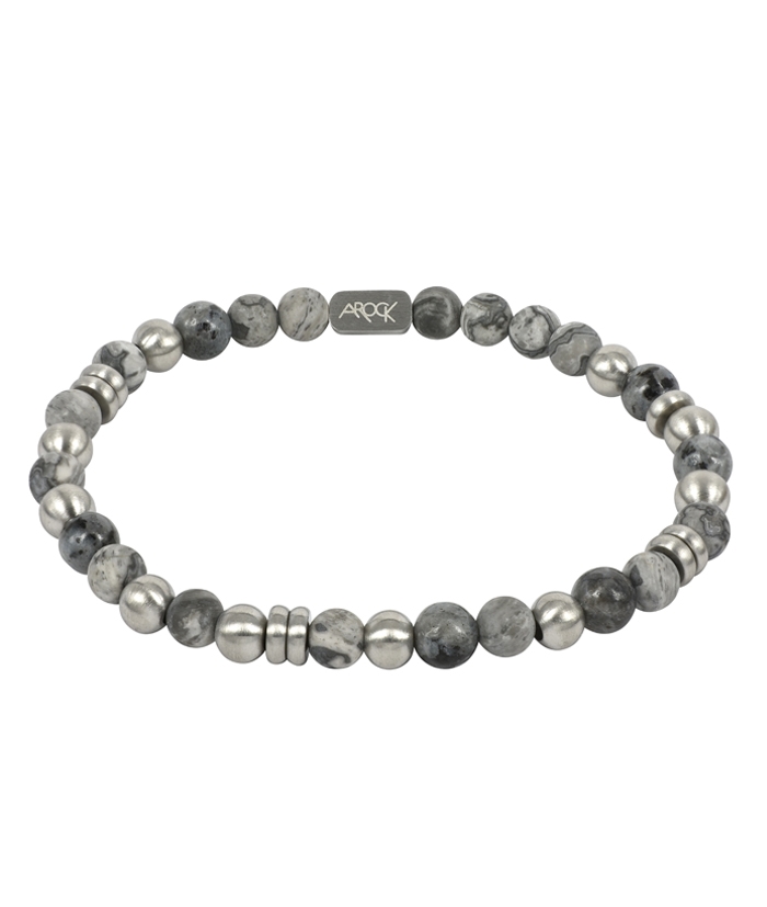 AROCK Armband Eddie Grå/Stål