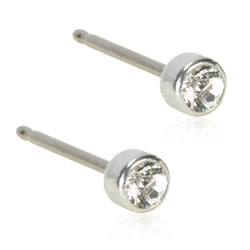 Blomdahl Bezel 3 mm Örhänge ST