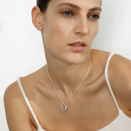 GEORG JENSEN 2024 Heart Halsband Silver - Bild 2