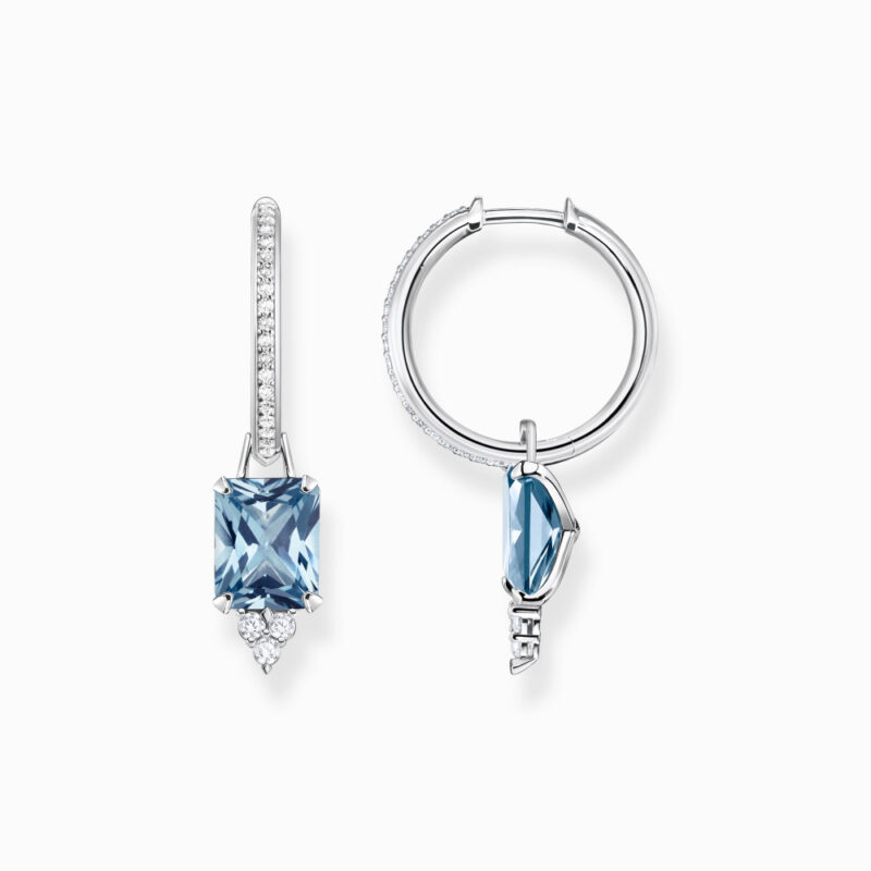 Thomas Sabo Örhängen Silver Blå Stenar