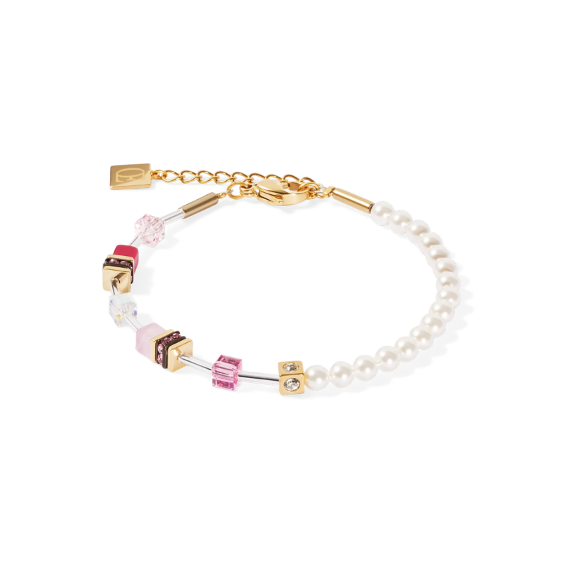 COEUR DE LION GeoCUBE Gold Rose Armband