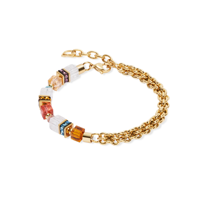 COEUR DE LION GeoCUBE Gold Sunset Armband
