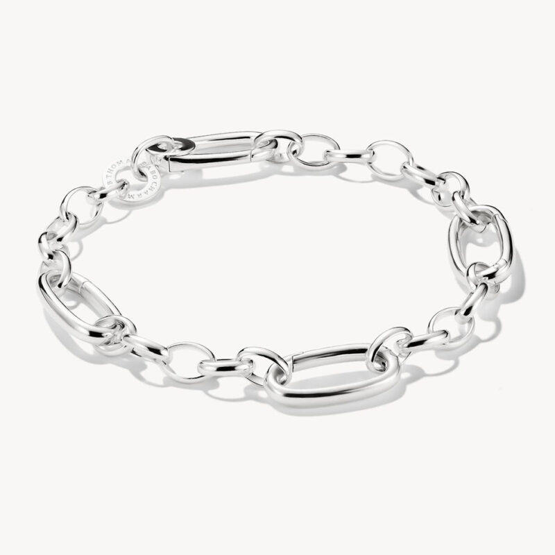 Thomas Sabo Charm-armband med tre Connect-Linkar Silver