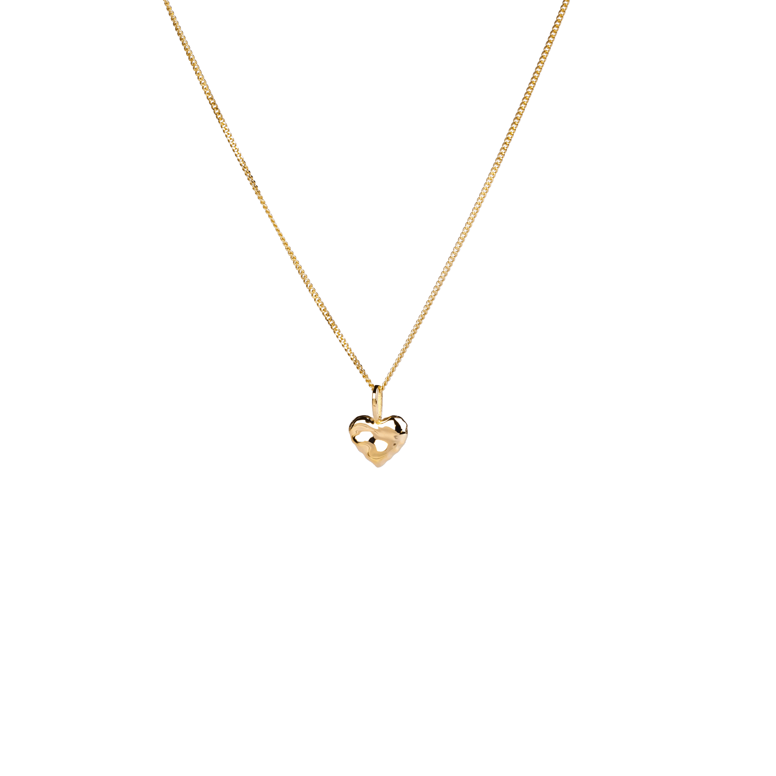 Emma Israelsson Mini Organic Heart Necklace Gold