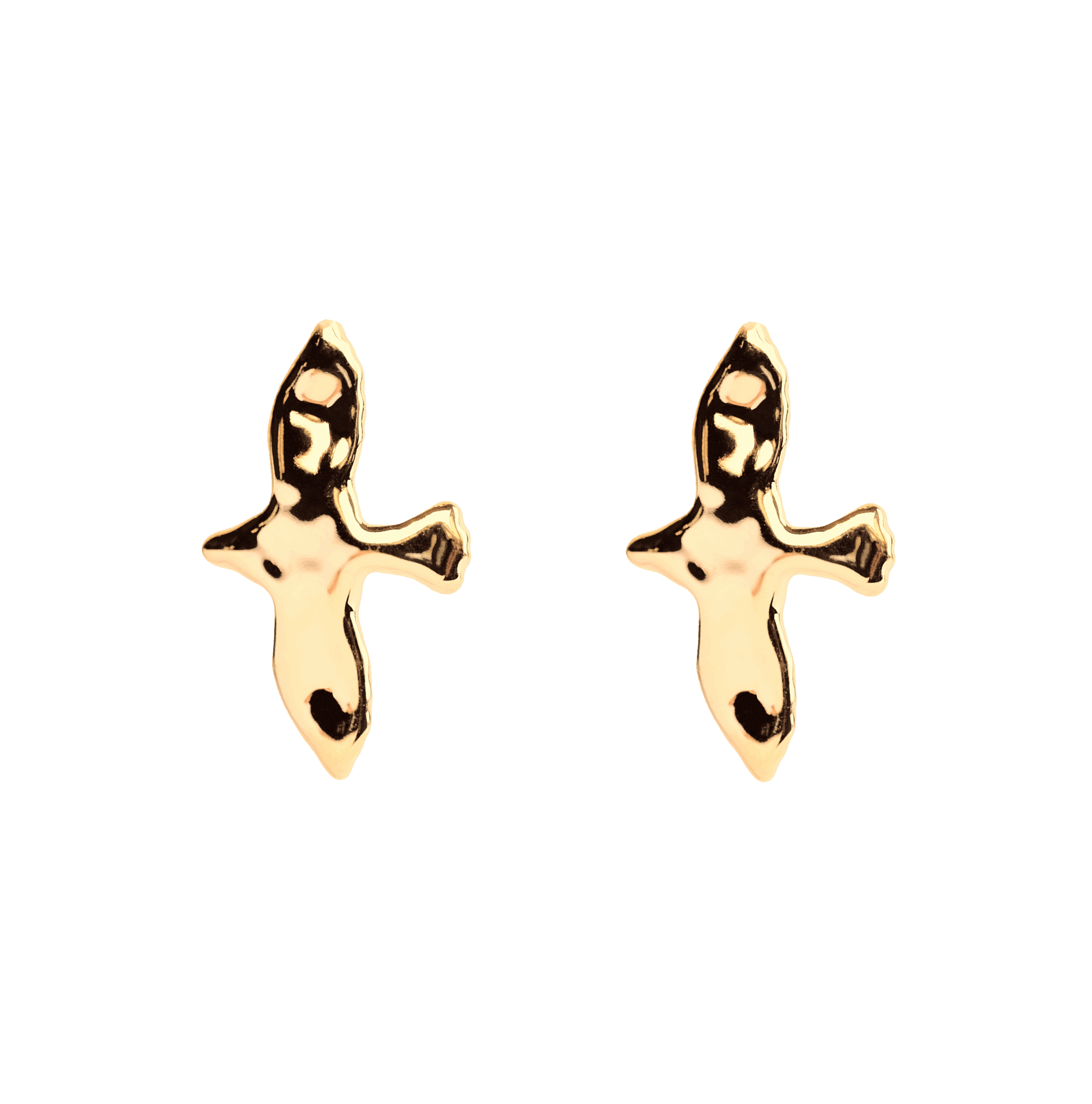 Emma Israelsson Organic Dove Earrings L Gold