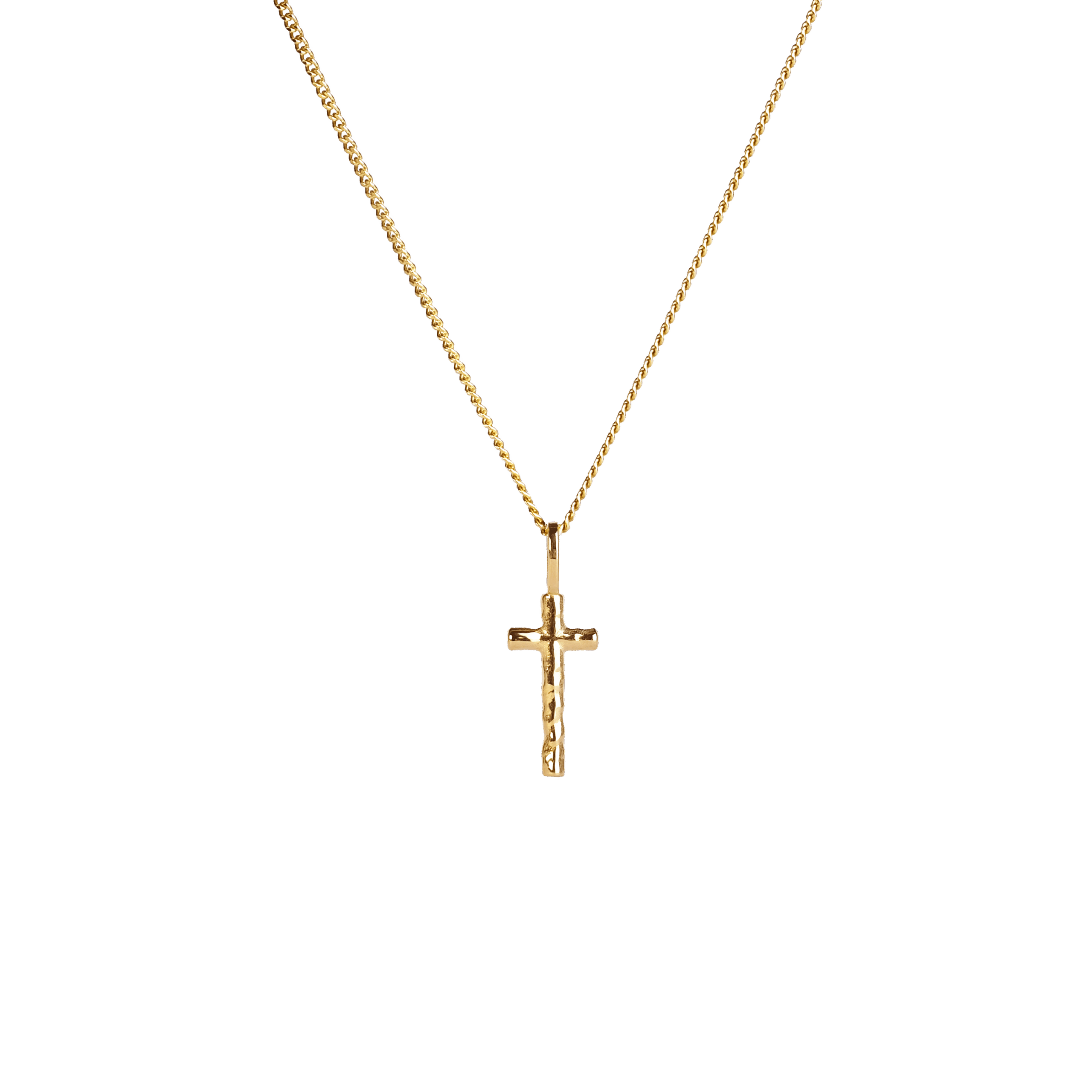 Emma Israelsson Organic Cross Necklace S Gold