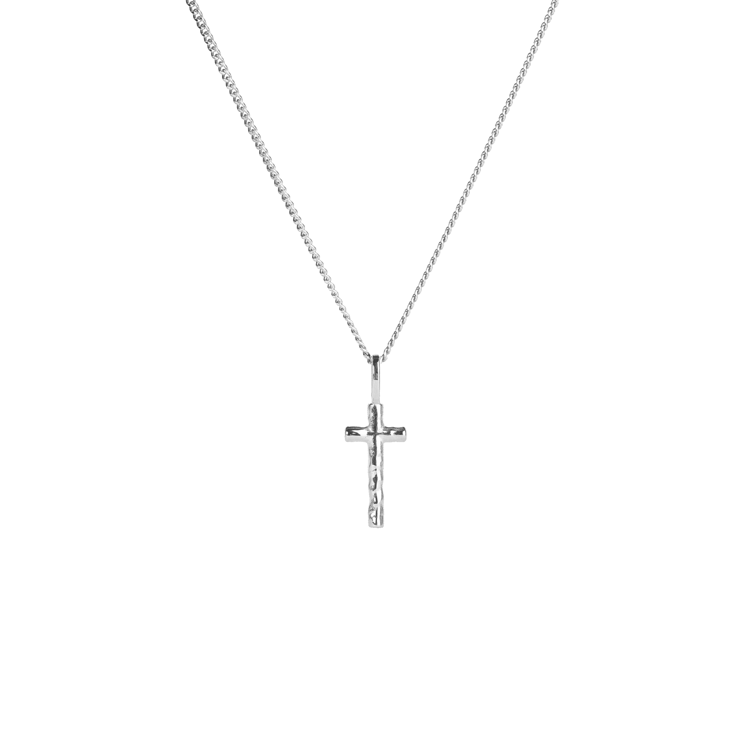 Emma Israelsson Organic Cross Necklace S Silver