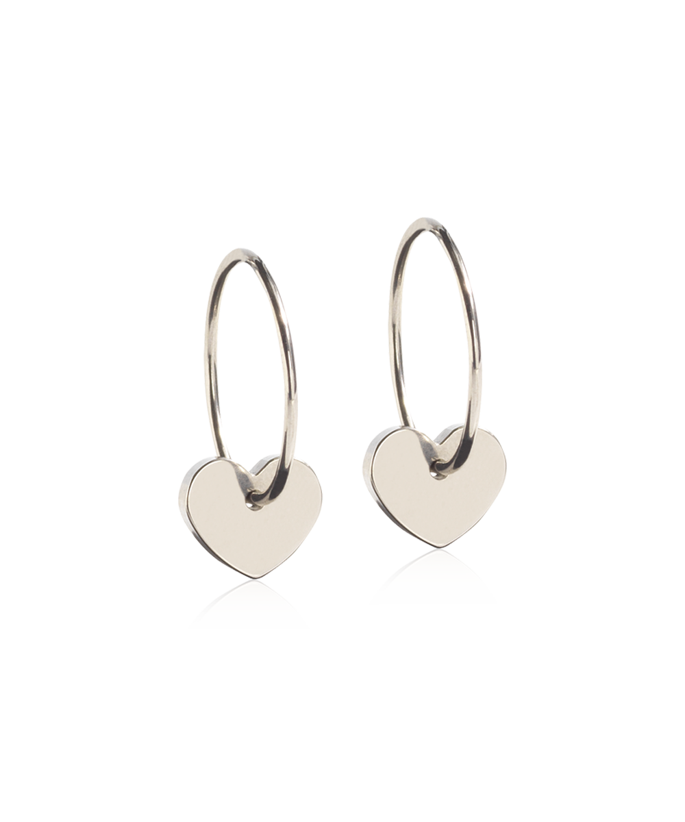 Blomdahl NT Ear Ring 14 mm Pendant Heart Örhänge