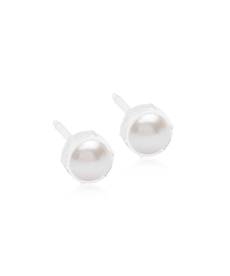 Blomdahl MP Bezel Pearl White Örhänge