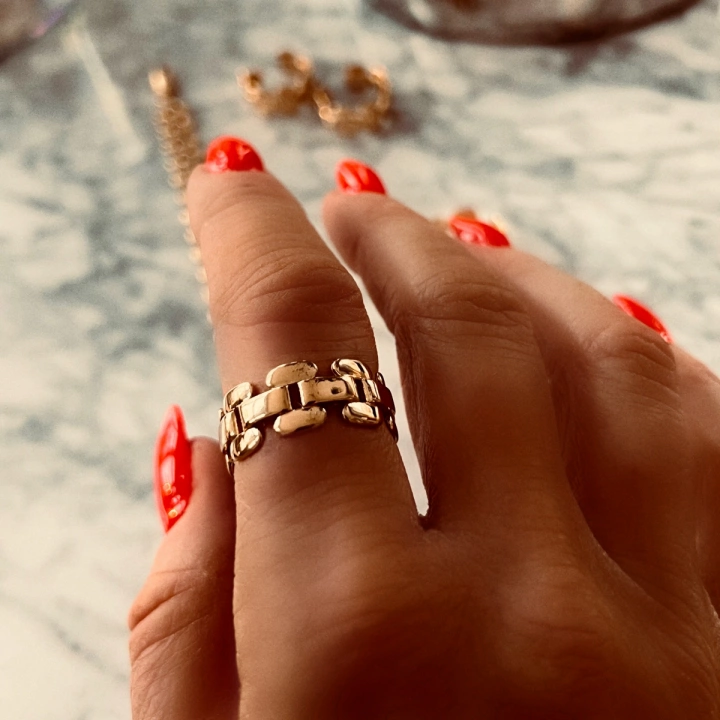 Emma Israelsson Trinity Ring Gold - Bild 2