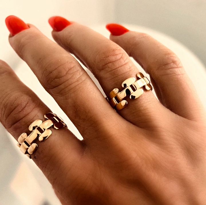Emma Israelsson Trinity Ring Gold - Bild 3