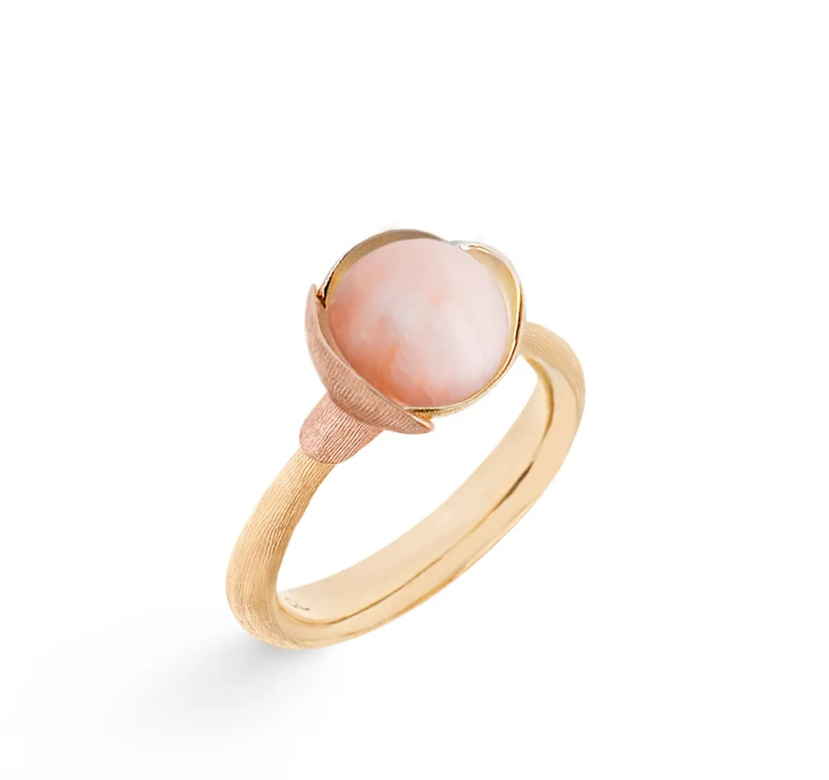 OLE LYNGGAARD COPENHAGEN Ring Lotus Nr 1 Rosa Korall