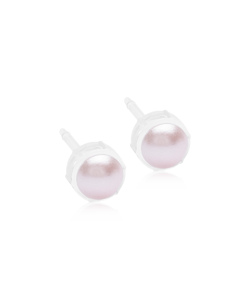 Blomdahl MP Bezel Pearl Light Rose Örhänge