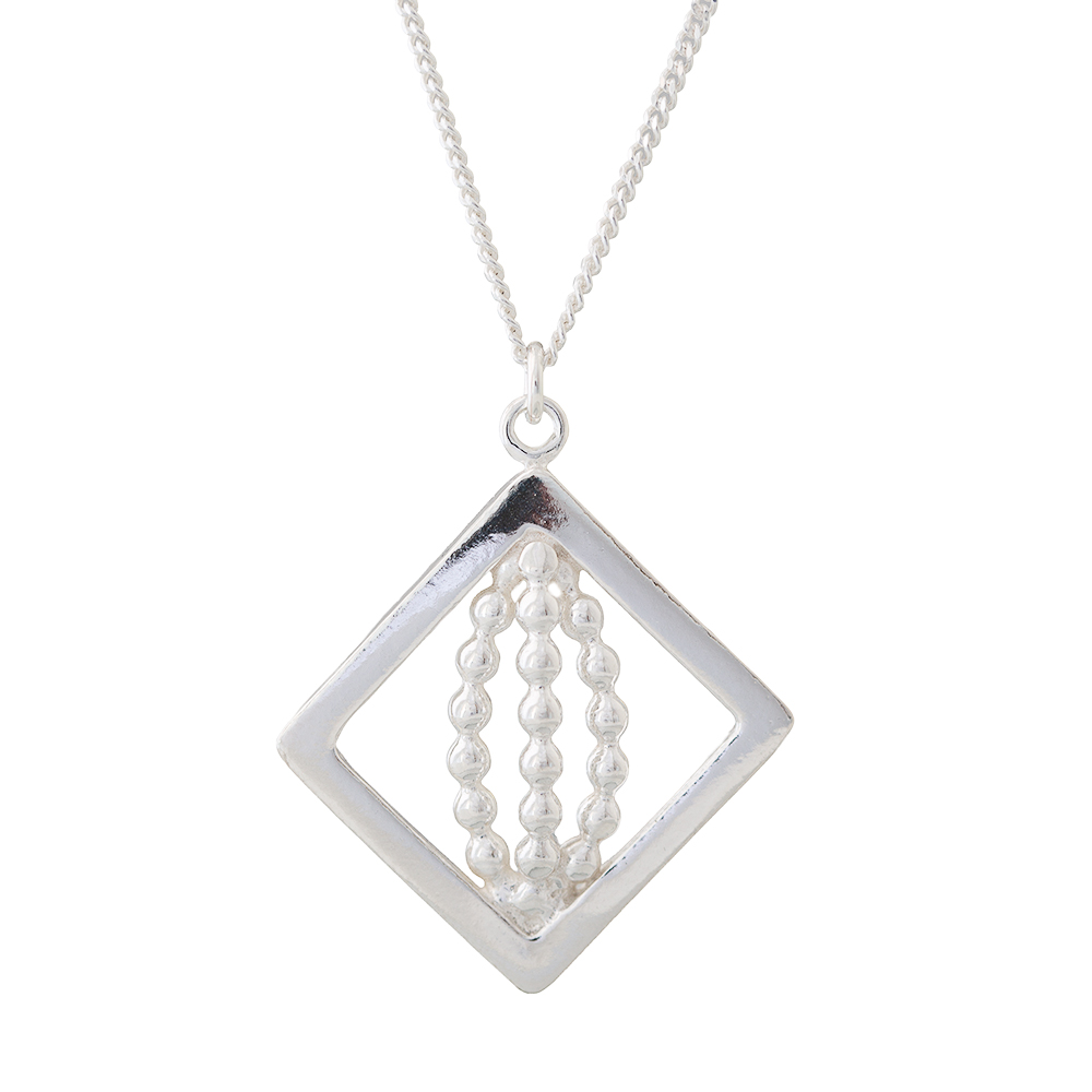 Jokkmokks Tenn Pärlälven Halsband Silver