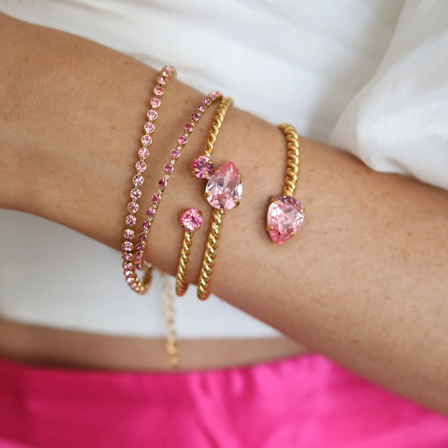 Caroline Svedbom Mini Drop Bracelet / Light Rose - Bild 2