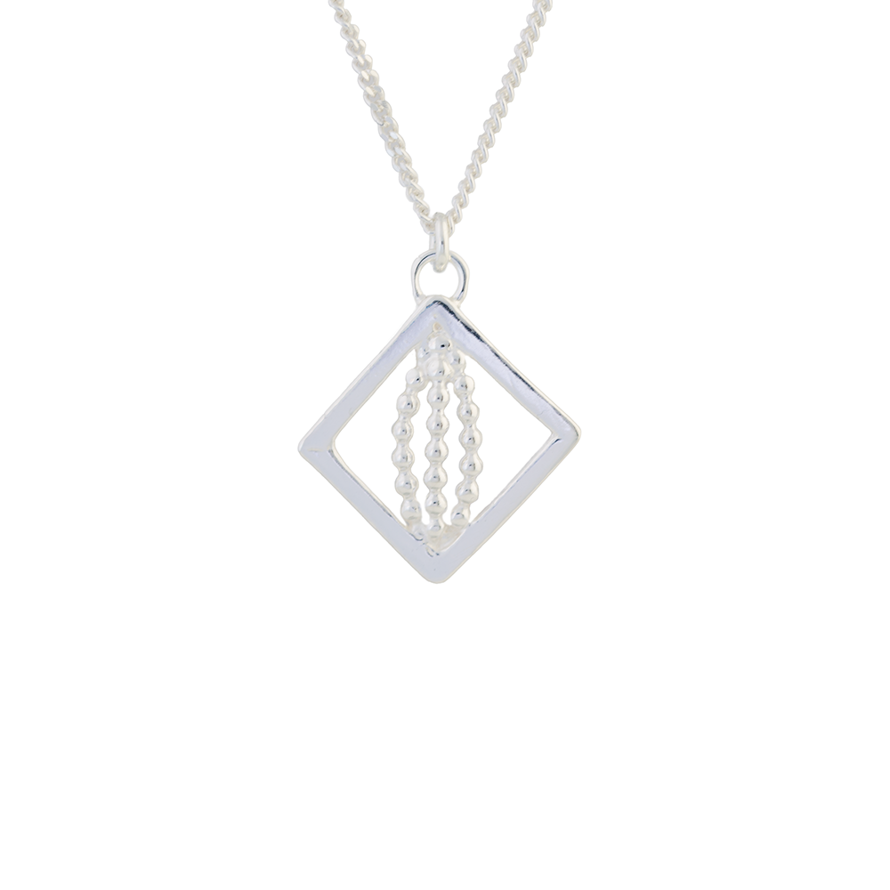Jokkmokks Tenn Pärlälven Litet Halsband Silver