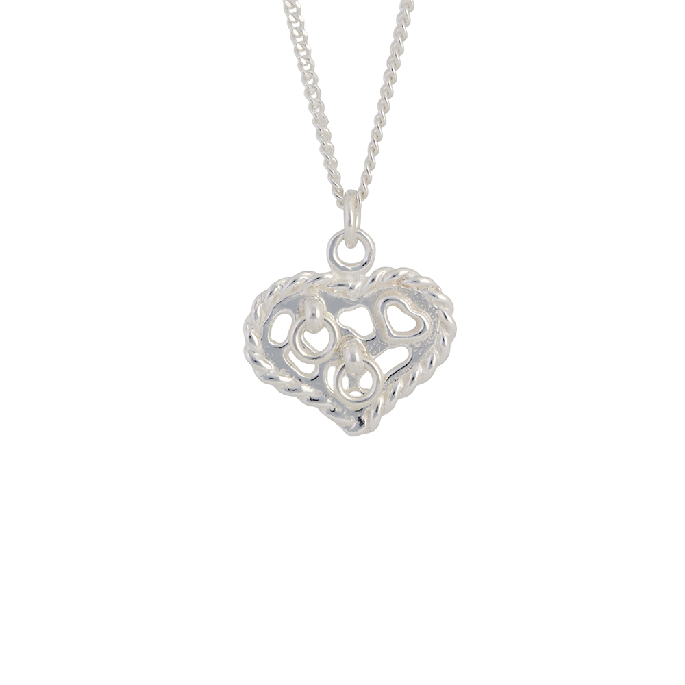 Jokkmokks Tenn Kärlekens Hjärta Halsband Silver