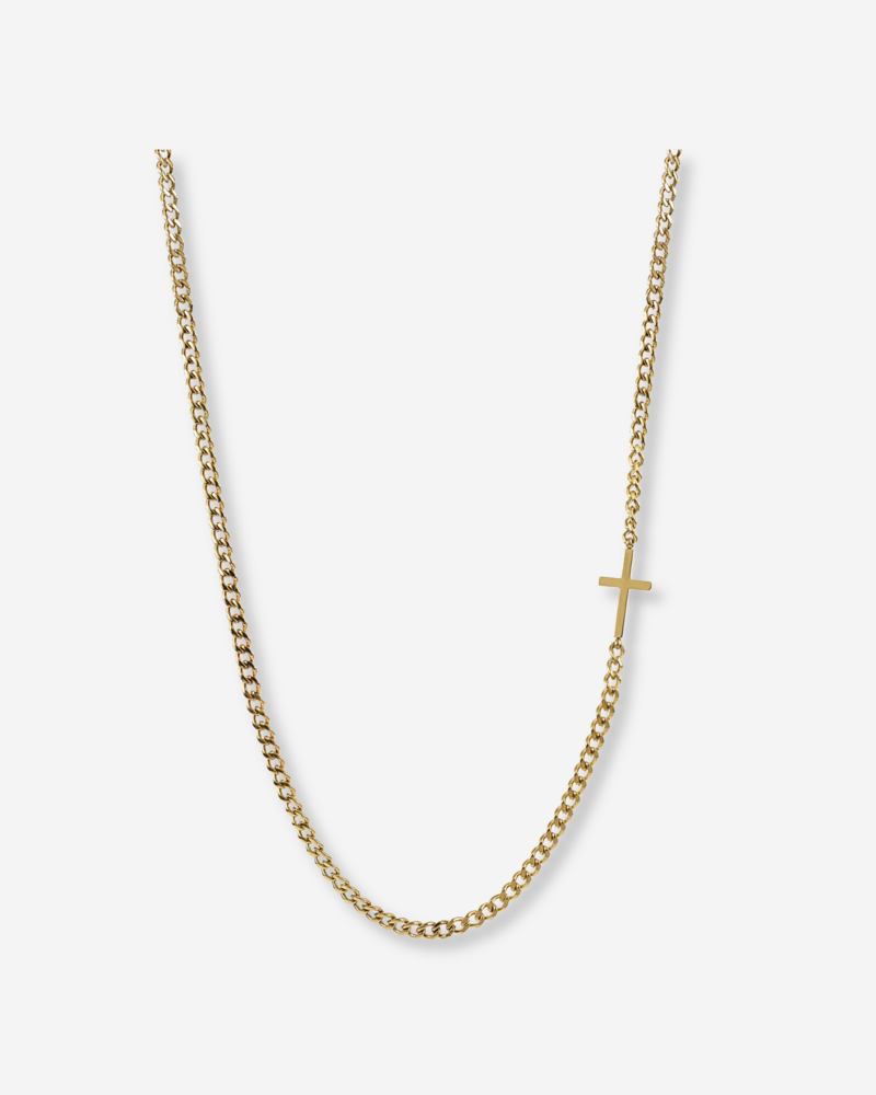 AROCK Halsband Cross Side Guld